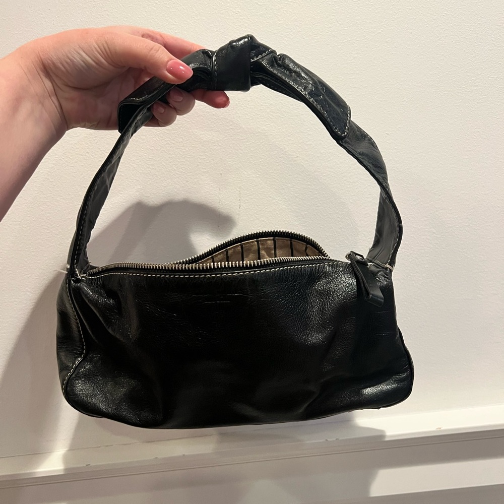Vintage y2k Kate spade  Black Leather Handbag